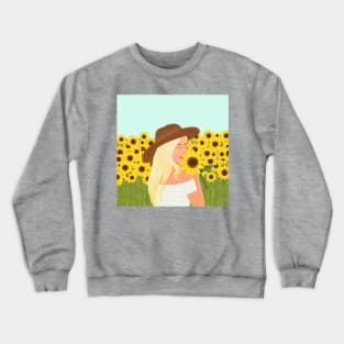 Sunflower field Crewneck Sweatshirt